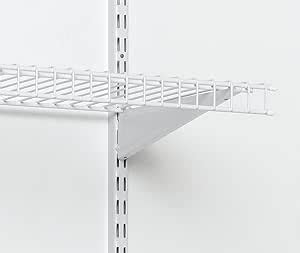 shelf brackets metal track slide locking|closetmaid 2853 shelf track.